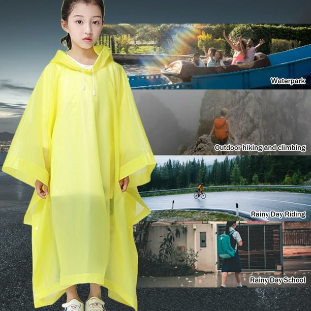 Capa impermeable para niños poncho de lluvia ropa impermeable
