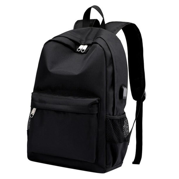 WONHOX Mochila vintage de lona para hombre, mochila para computadora  portátil negra escolar, mochila, B-Caqui-simple, Ocio