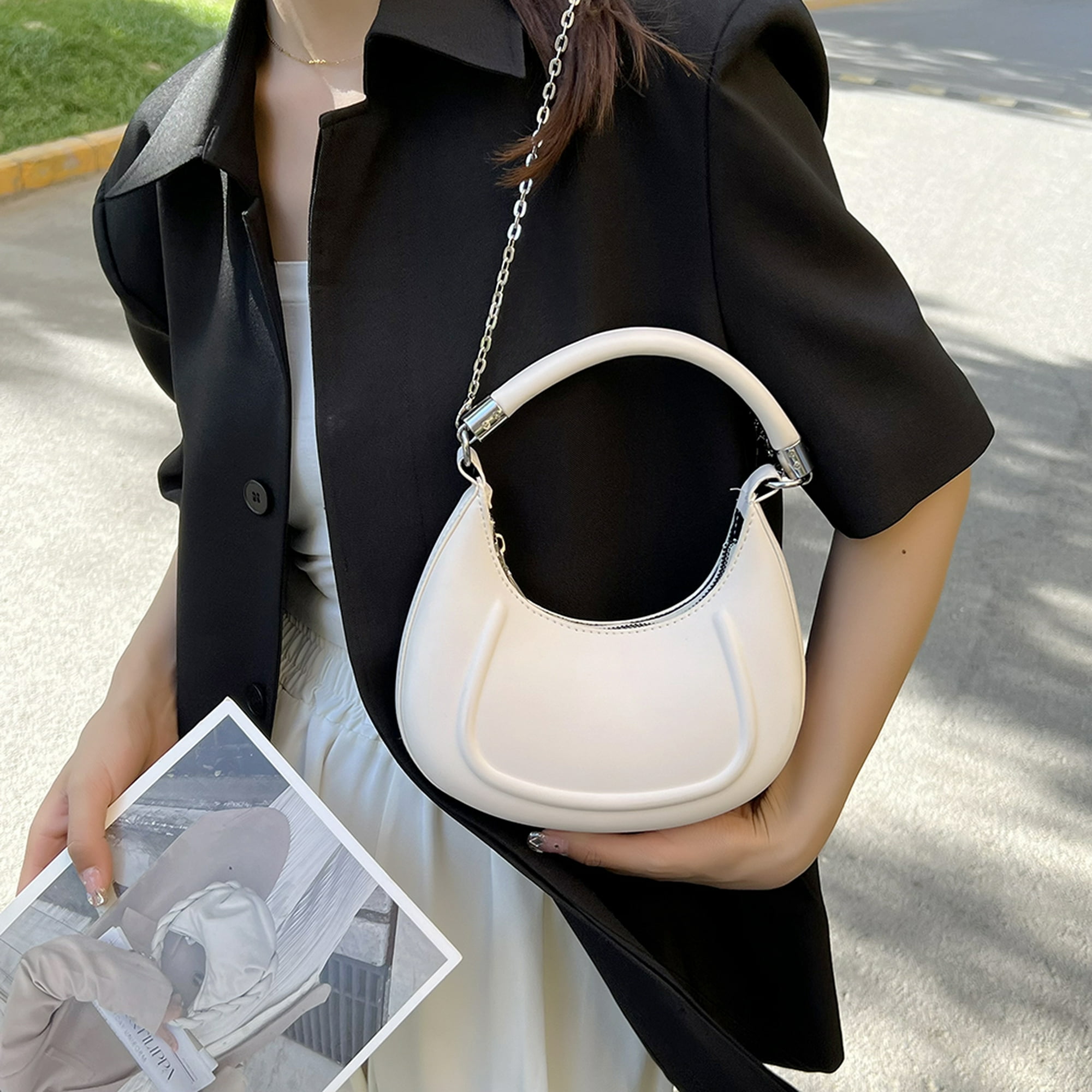  Loiral Bolso pequeño para mujer, bolso de mano clásico retro,  bolso de hombro, bolso de mano, 1 Negro L : Ropa, Zapatos y Joyería