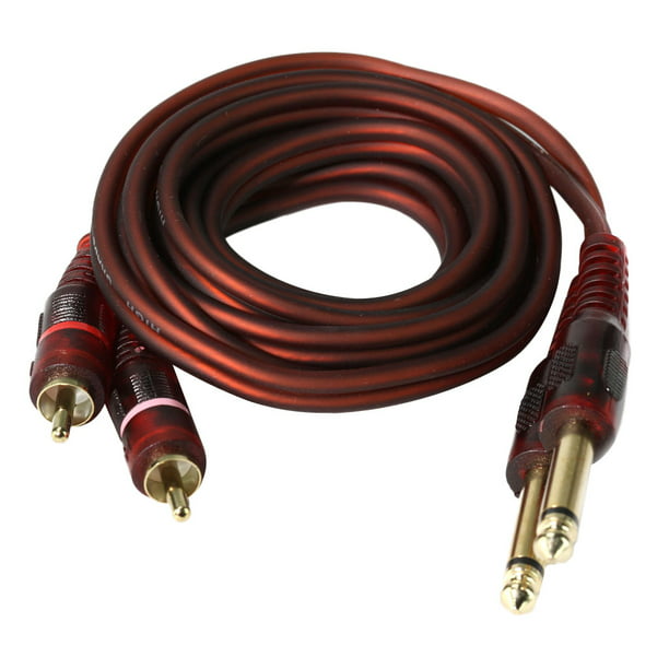 Cable Auxiliar, Cable de Audio, Cable de Audio Auxiliar Premium Estéreo de  1,5 M Y 6, para Auricures, Equipos de Sonido para El Hogar Sunnimix Cable  de audio macho a macho