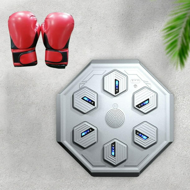 Máquina de de reacción montada en la pared para entrenador de boxeo con de  pared de boxeo musical BT dual y guantes shamjiam entrenador de boxeo