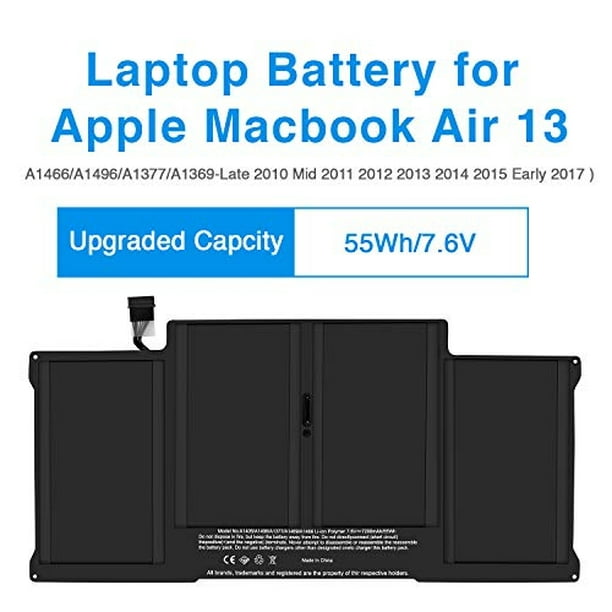 Battery for A1405 A1466 A1496 A1369 for MacBook Air 13 (2010 2011