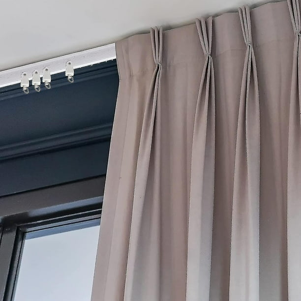 Riel para cortina de techo curvo flexible flexible 5 metros Blanco Nuevo