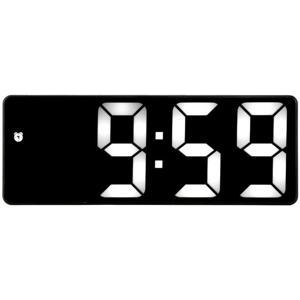 Reloj Digital Grande de Pared O Mesa, Pantalla LCD Grande de 10 Pulgadas, Relojes  Digitales con Alarma Fuerte para Dormitorio, Reloj Calendario con Ho , 2  Macarena reloj digital pantalla grande
