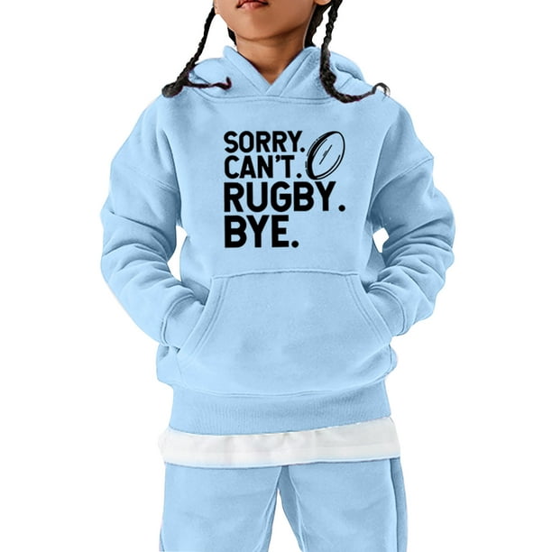 Gibobby Sudadera con capucha al fútbol americano Sudadera deportiva para  niños pequeños Jugador de rugby vintage Deportes Retro Niños Niñas de  rugby(Azul claro, 9-10 Años)