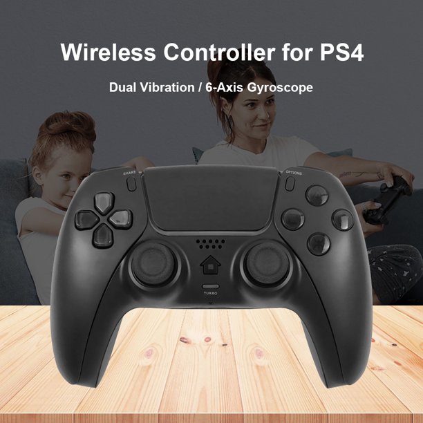 Control Ps4 Pc Bluetooth Azul y Negro Inalámbrico Play Four