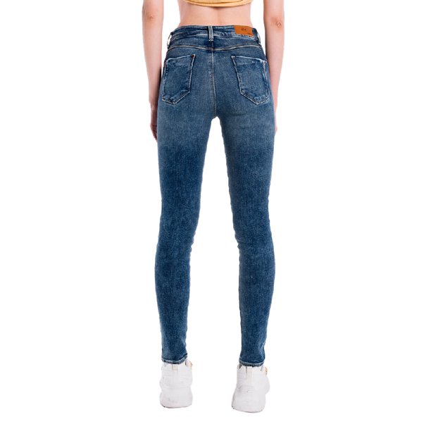 Jeans Súper Skinny Oggi - Lucy para Mujer Mezclilla Azul Claro 2222108