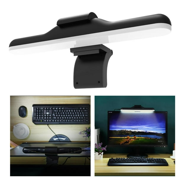Monitor de ordenador Lámpara de lectura , lámpara LED para portátil con  brillo , sin brillo de pantalla, ahorro de espacio, lámpara de - 26cm  Sunnimix Lámpara colgante de pantalla