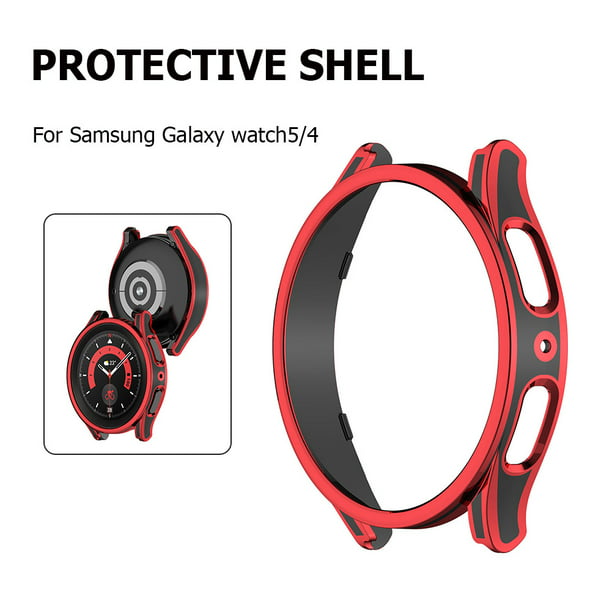Carcasa protectora de parachoques para Galaxy Watch 5/4 (rojo 40
