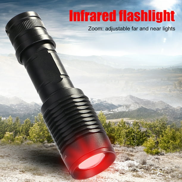 10W 850nm Visión Nocturna Zoomable Antorcha LED Infrarrojo Caza al aire  libre Linterna Ndcxsfigh