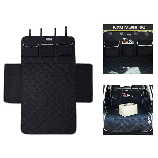 Funda de asiento de coche para perros para asientos delanteros. Protector  impermeable del asiento del coche a prueba de arañazos para perros.  furgonetas y SUV (negro) oso de fresa Hogar