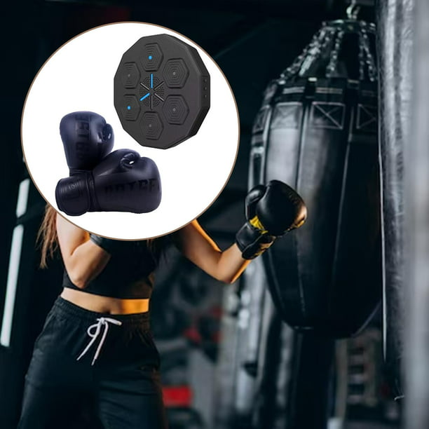 Máquina de boxeo musical montada en la pared, entrenador de boxeo  inteligente Bluetooth, práctica de boxeo