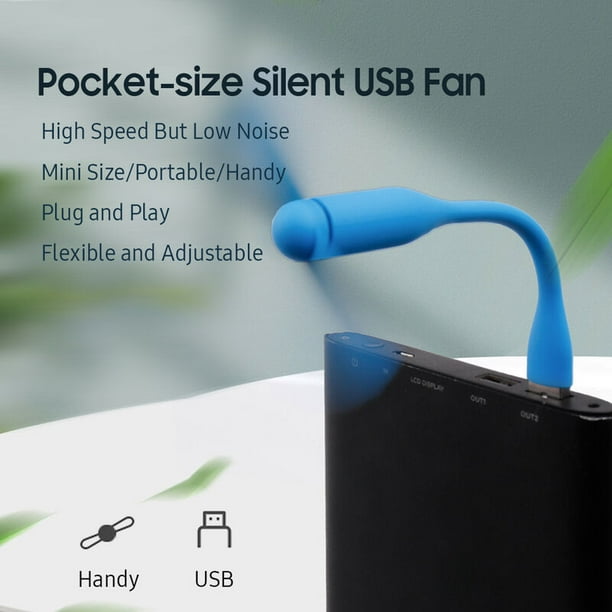 Ventilador USB con cuello flexible