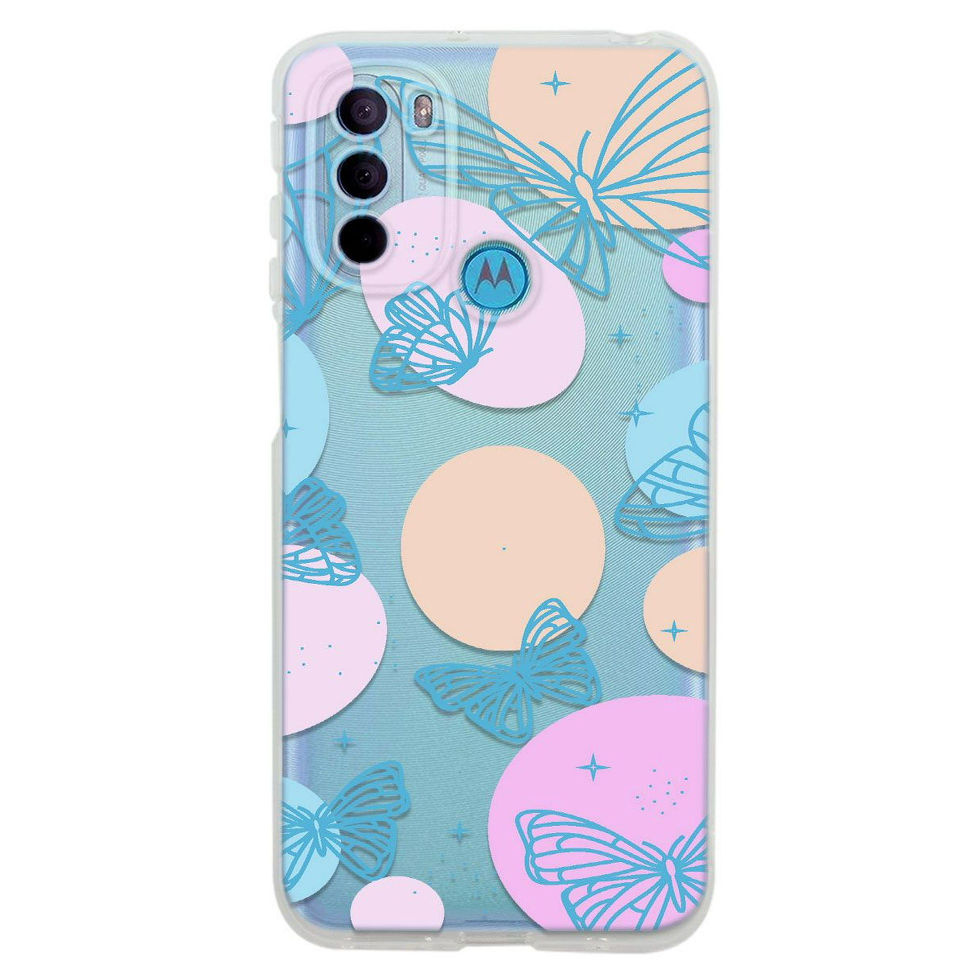 Funda para moto g31 mariposas con manchas uso rudo, instacase protector para moto g31 antigolpes, case mariposas con manchas