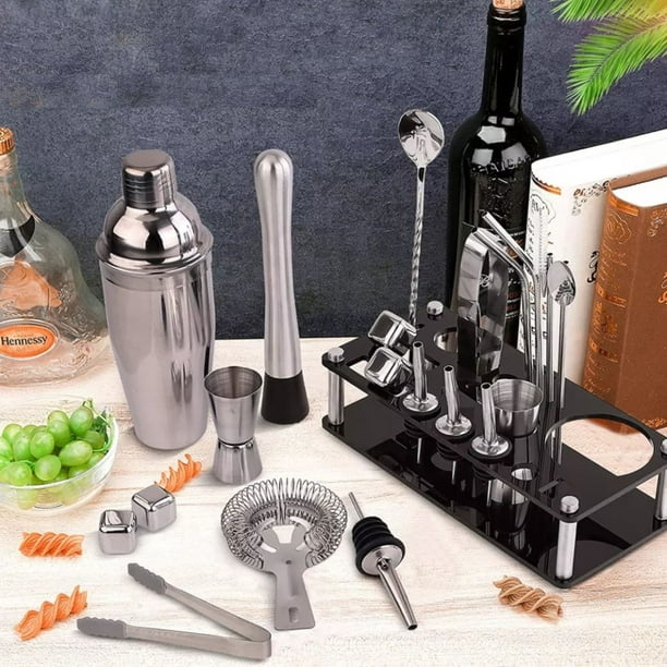  Juego de mezclador de bebidas de acero inoxidable para  coctelera de 6 piezas (color : C) : Hogar y Cocina