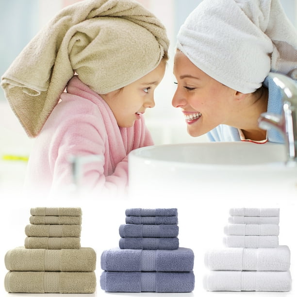 Juego de toallas de lujo de 6 piezas, 2 toallas de baño, 2 toallas de -  Default Title - VIRTUAL MUEBLES