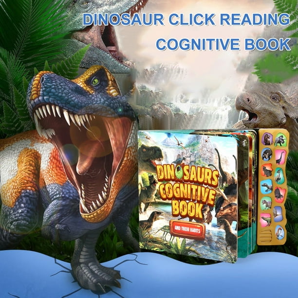  Juguetes de dinosaurio, libro de sonido de dinosaurio