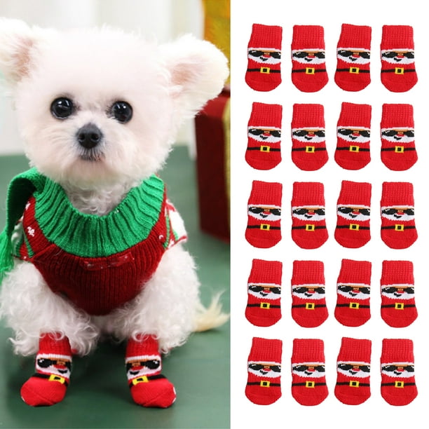 Calcetines navideños para perros calcetines para perros con fondo