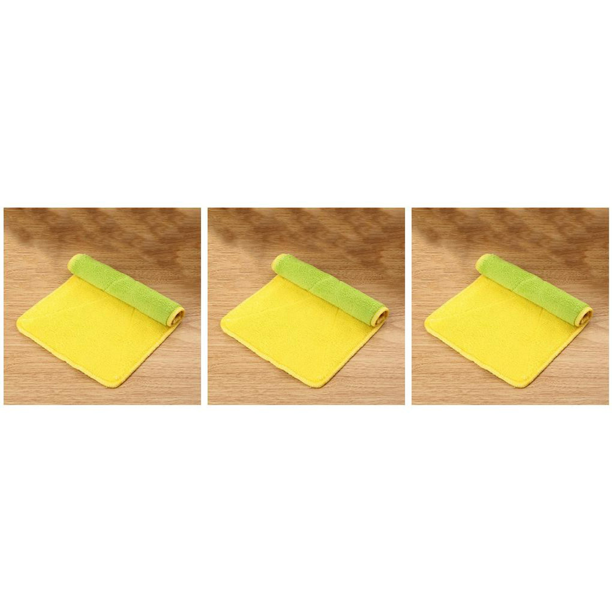 Toallitas de cocina de microfibra absorbente de doble capa