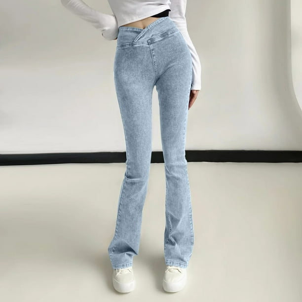 Gibobby Jeans Pantalones de mujer Pantalones de cintura alta