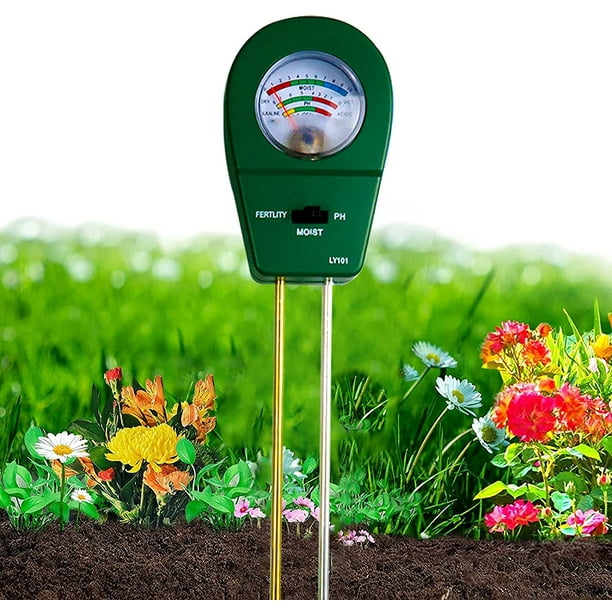 Medidor de Sensor de humedad del suelo, higrómetro para jardín, granja,  plantas de césped, luz de interior y exterior, PH