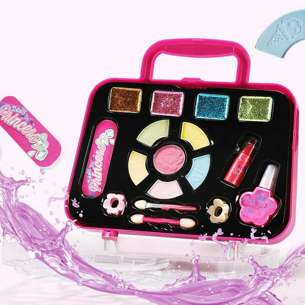 Pretend Play Set de maquillaje Little Washable Makeup Blush de uñas con  espejo, Non , Estilo 1 Baoblaze estuche de maquillaje para niñas