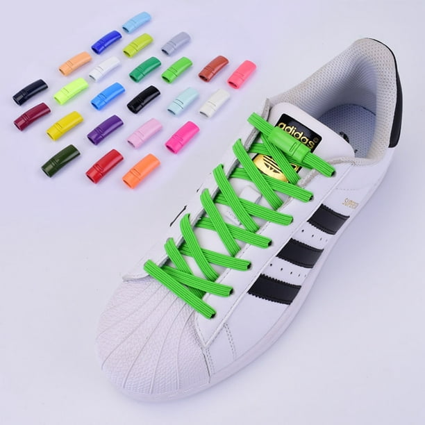 Cordones Elasticos Para Zapatillas Premium Cierre Color Par