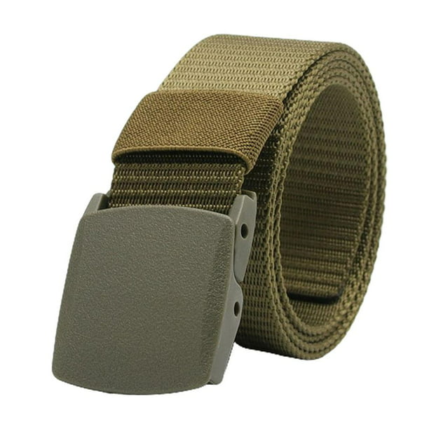 Cinturón táctico, cinturones para hombres y mujeres, tela de nailon de 1.5  pulgadas, cinturón de trabajo militar con hebilla de liberación rápida