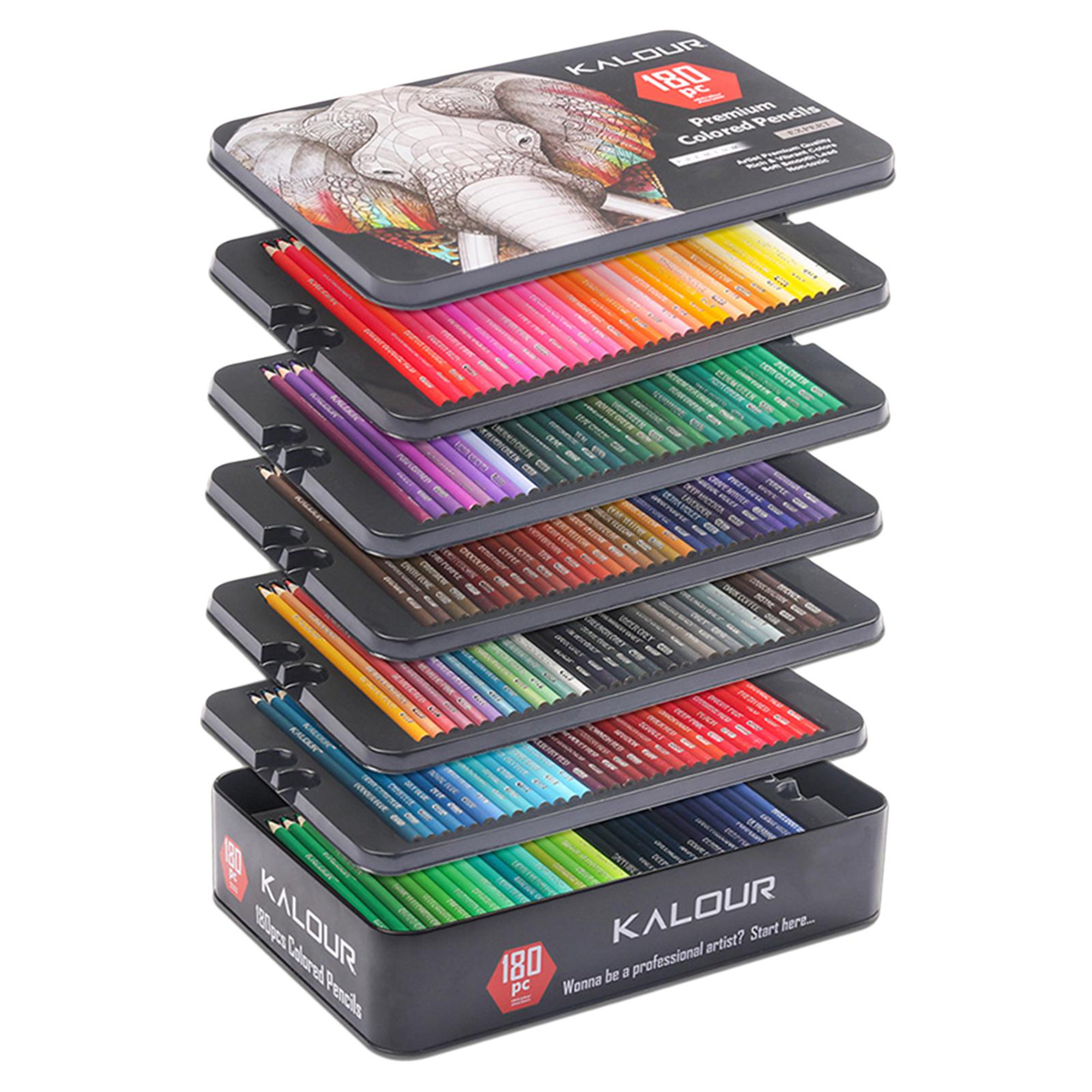 Comprar Lápices de colores aceitosos suaves profesionales 180 colores dibujo  sombreado colorear bocetos lápices artísticos