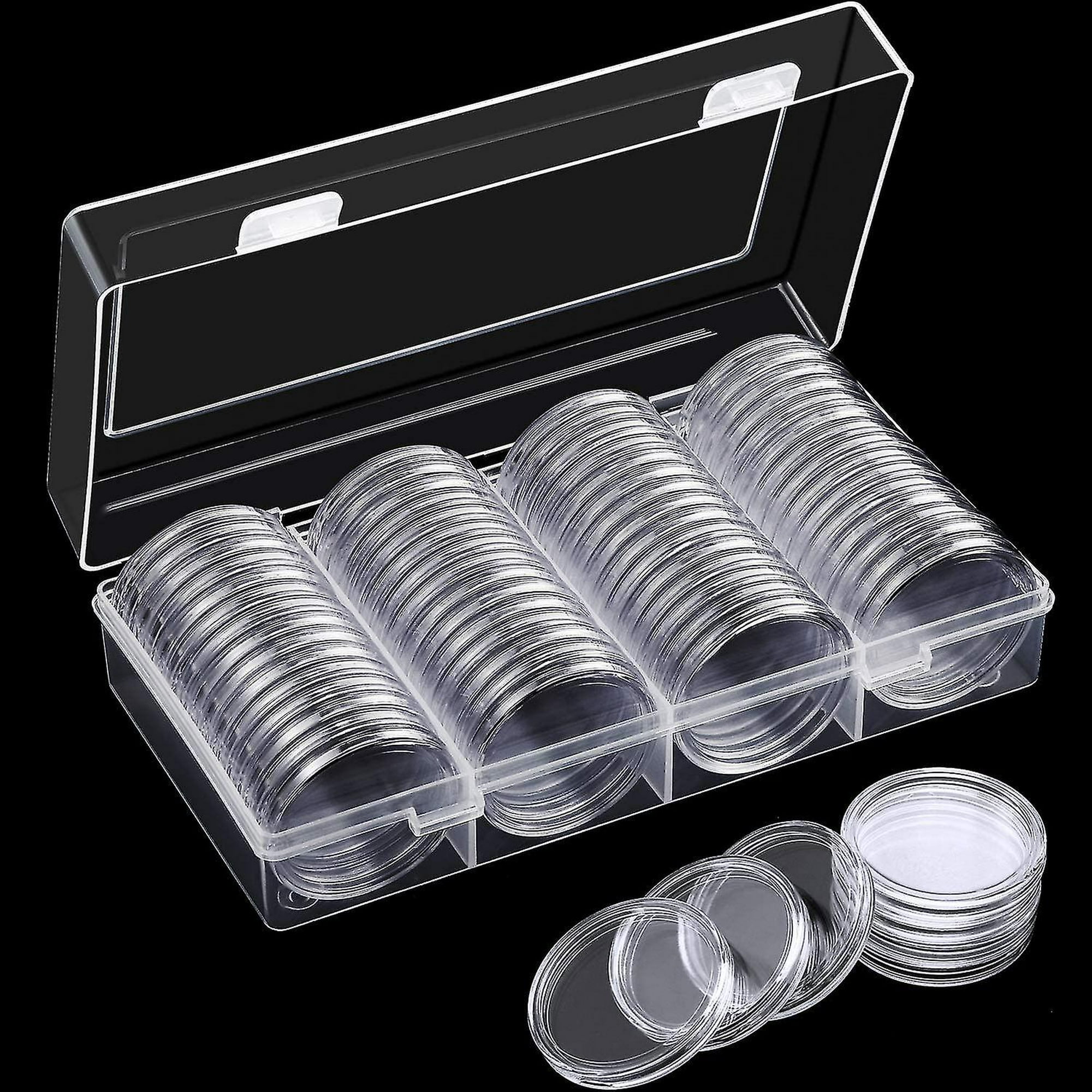 Portamonedas Plateado Porta Cápsulas Barra Plateada 40,6 Mm Cápsulas Monedas  Colección Monedas Barra Plateada, Redonda (20 Piezas), Compre Ahora  Ofertas Tiempo Limitado