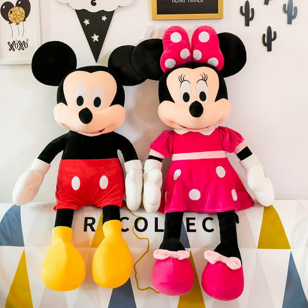 Paquete de juguetes de Minnie Mouse de Disney, muñeca gigante de peluche de  Minnie Mouse de 26 pulgadas, juego de decoraciones de Minnie Mouse