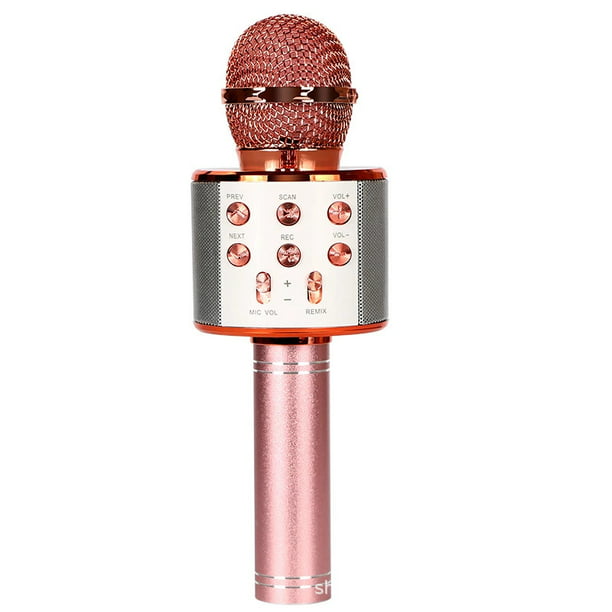 Frienda 4 piezas mini micrófono portátil vocal micrófono mini karaoke  micrófono para teléfono móvil portátil portátil, 4 colores : Instrumentos  Musicales 