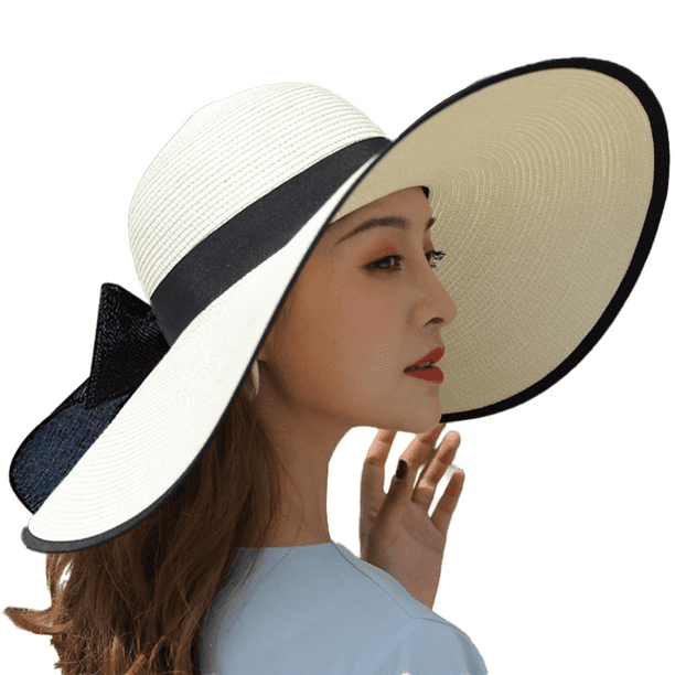 Funtery Paquete de 12 sombreros de paja para hombre, sombrero de paja de  verano de ala grande, sombrero de playa para granjero, protección solar