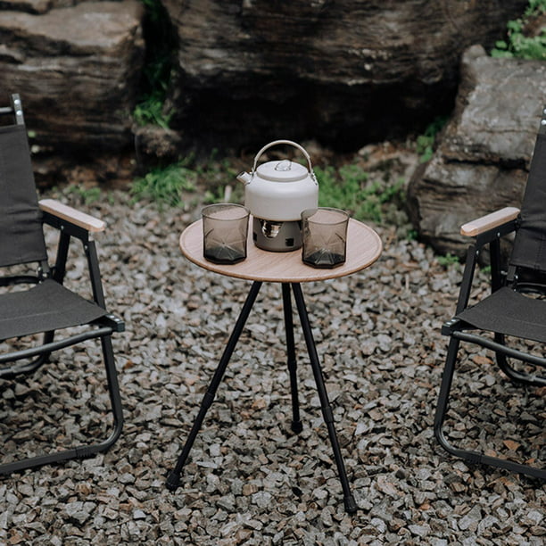 Mesa de picnic plegable portátil con 4 asientos, mesa de plástico ligero  para acampar al aire libre con sillas, azul