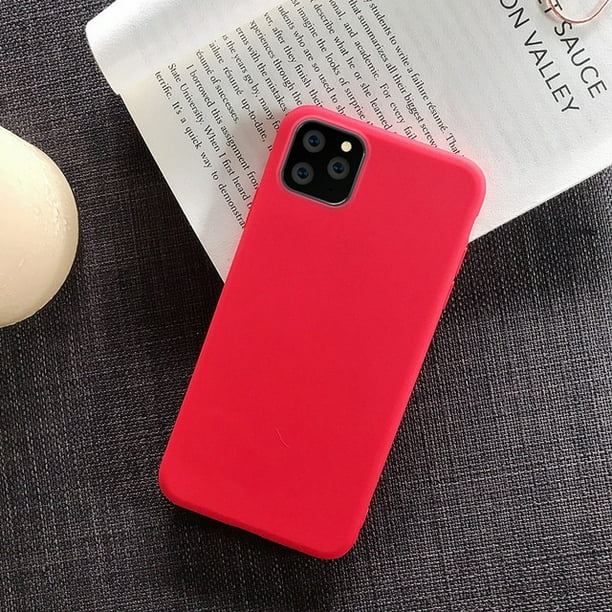 Para iPhone 8 Plus / 7 Plus Carcasa de TPU en color caramelo (rojo)