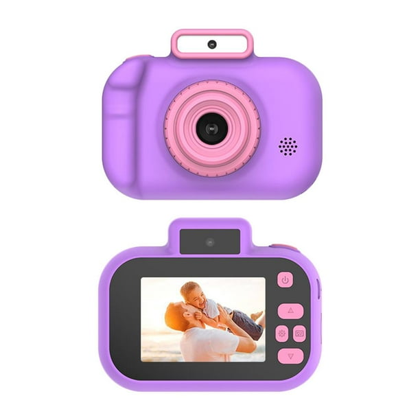 Cámara digital con carga USB Micro cámara de juguete para regalos de fiesta  para niños (púrpura)