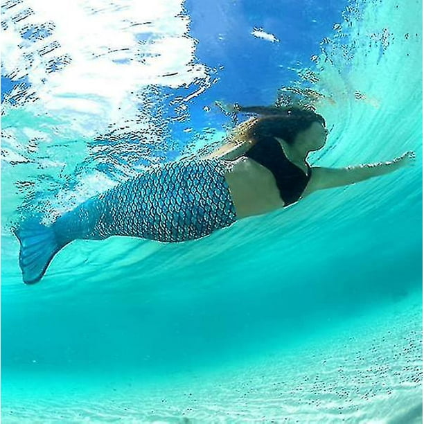 Cola de sirena adulto reforzada para nadar monoaleta incluida azul S ACTIVE  Biensenido a ACTIVE