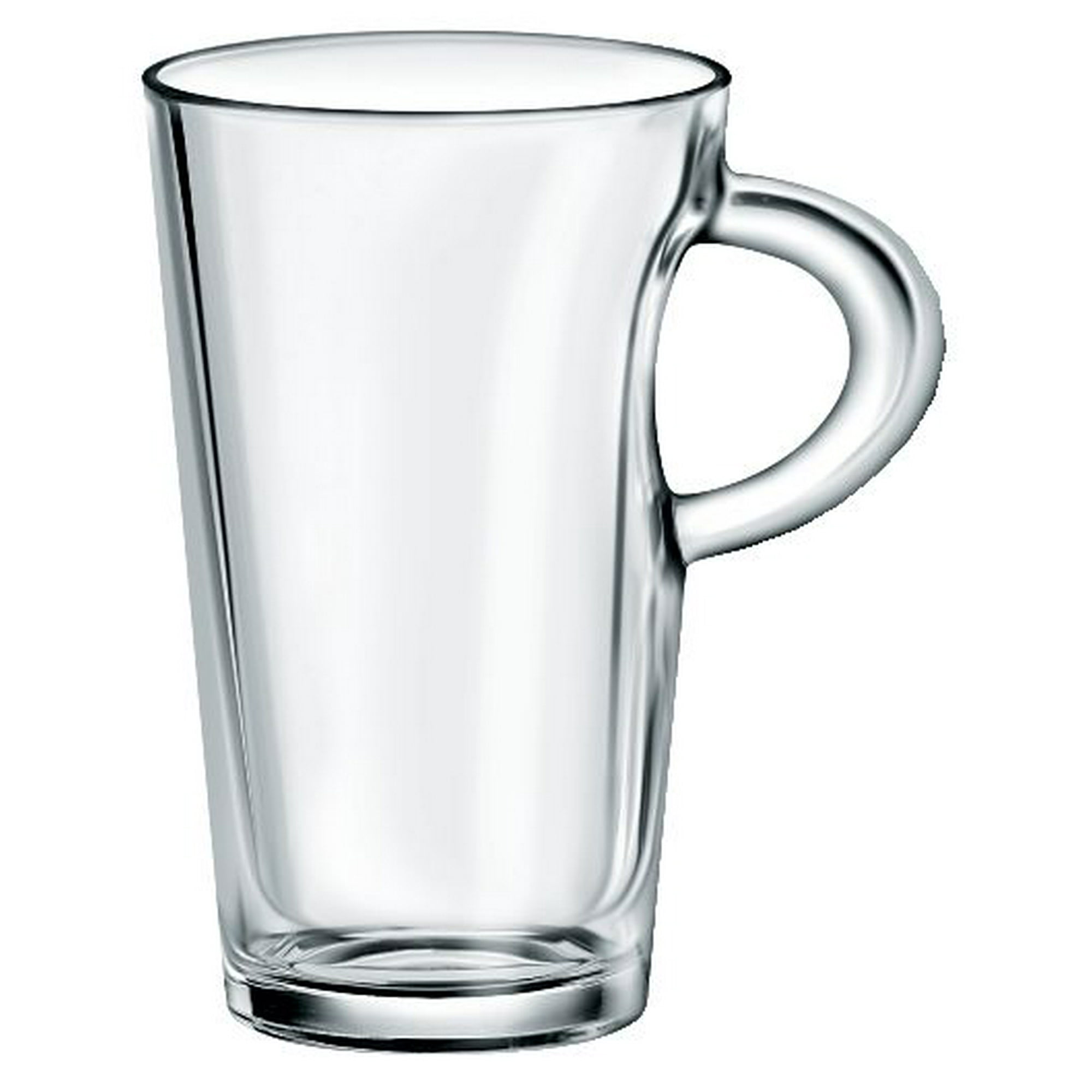 Juego De 4 Tazas Jumbo De Vidrio De 700 Ml Borgonovo Transparente