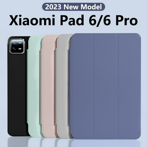  Funda delgada para tablet Xiaomi Mi Pad 5/MiPad 5 Pro de 11  pulgadas 2021 con soporte para lápices, función de encendido y apagado  automático, funda inteligente con parte trasera transparente y