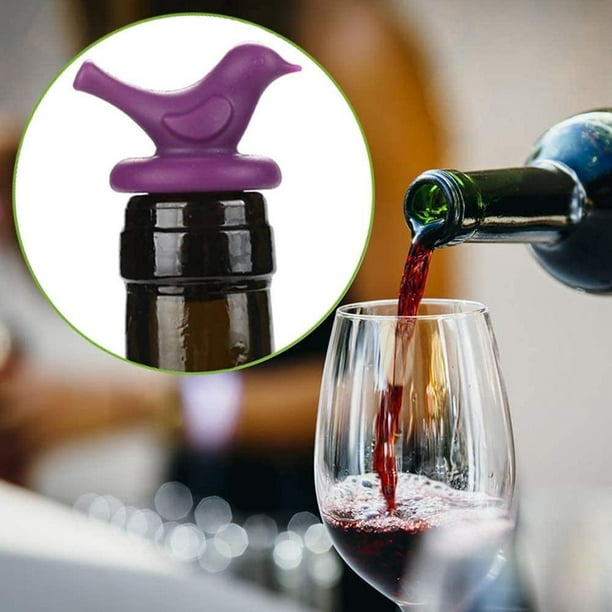 Yougoal - Tapones de vino decorativos para botellas de vino, lindos y  divertidos tapones de vino reutilizables, tapón de licor de bebidas para  los