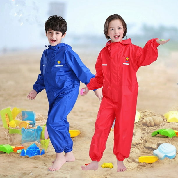  Chubasquero transparente a la moda con capucha para niñas,  chaqueta de viento para niños, impermeable, unisex y niñas : Productos para  Animales