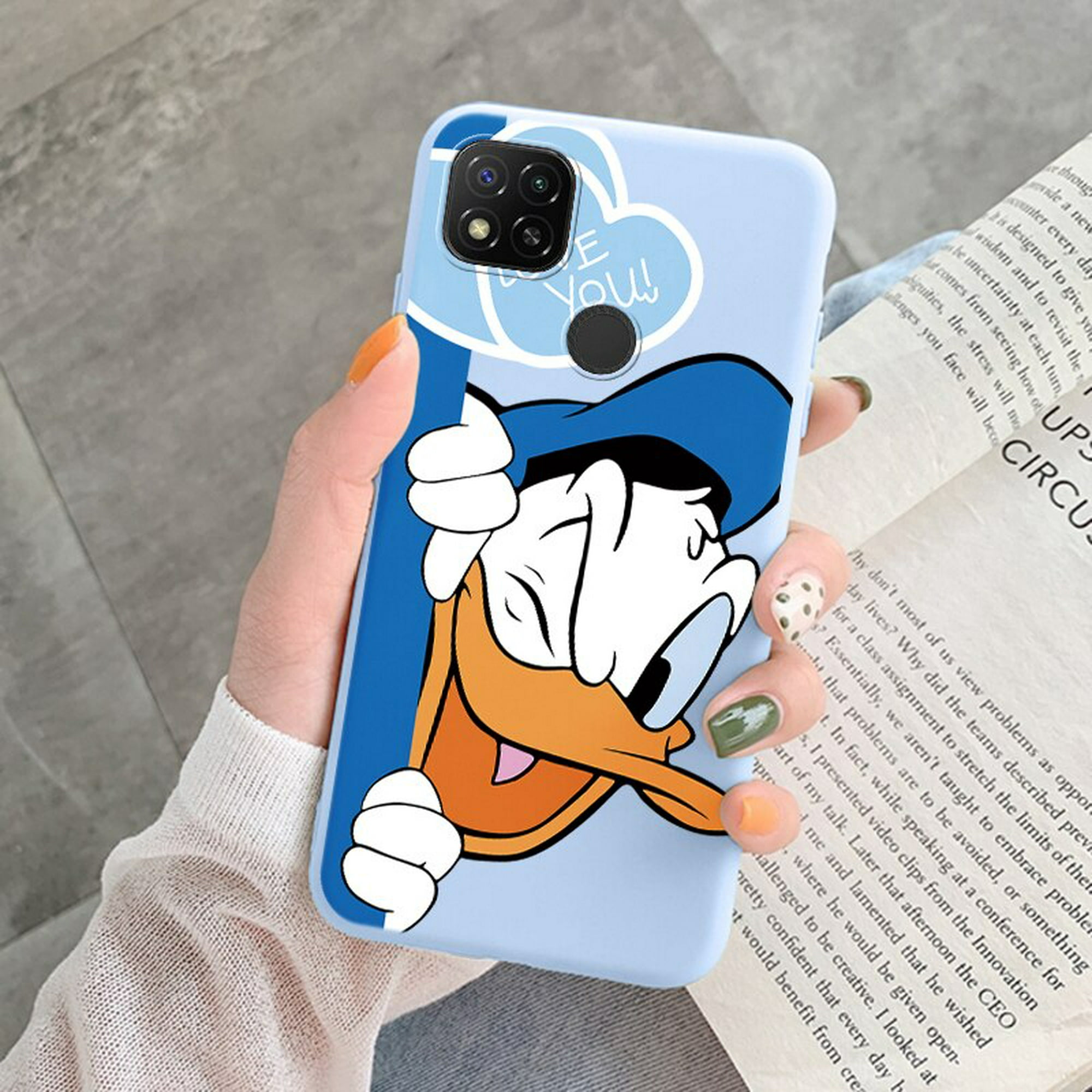 Funda de Minnie y el Pato Donald para Redmi 9C 9 C NFC 10A, funda de  teléfono con dibujos animados de Mickey pintados, carcasa suave de TPU para Redmi  9C, bolsas Fivean
