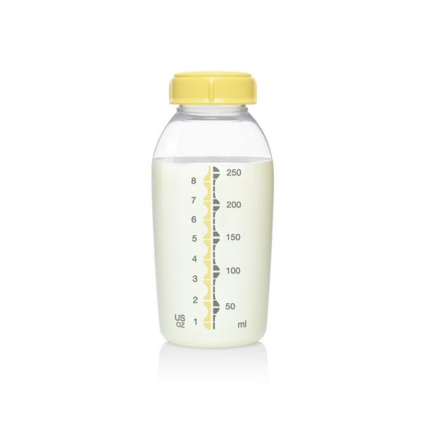  Medela Tetinas de flujo medio con base ancha, paquete de 3,  edad del bebé de 4 a 12 meses, compatibles con todos los biberones de leche  materna Medela hechos sin BPA : Bebés