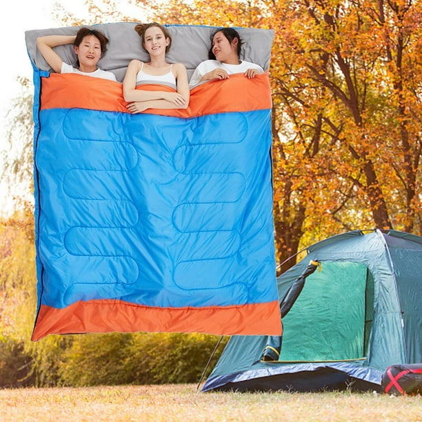 1 pieza azul Saco de dormir para adultos , espesado invierno camping Saco  de dormir , todas las temporadas universal , adecuado para oficina o casa  usar, Moda de Mujer