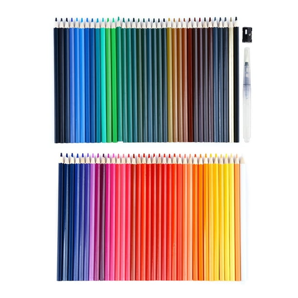Kit de 12 lápices de acuarela de colores, profesional soluble en agua, sin  madera, juego de lápices de colores para dibujar, colorear, bocetar