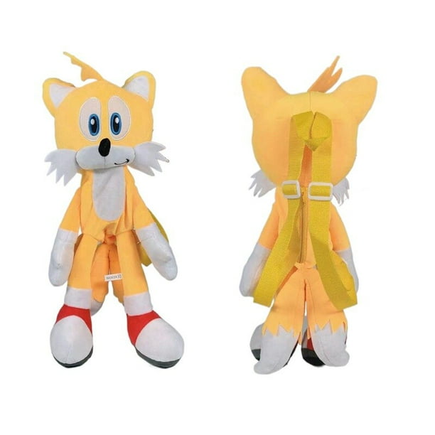 20-45Cm Super Sonic Hedgehog Mochila de dibujos animados Knuckles Bolsa  Metalsonic suave muñeca de peluche Shadow Schoolbag Silver Tails Peluche  Juguetes xuanjing unisex