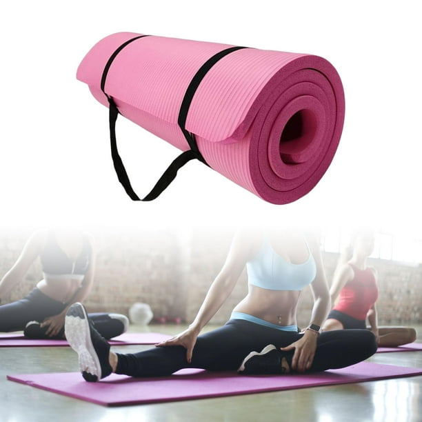 Esterilla de Yoga agrandada para principiantes, colchoneta de Fitness NBR  de 15mm, gruesa, antideslizante, para gimnasio, culturismo y baile,  185x90cm - AliExpress