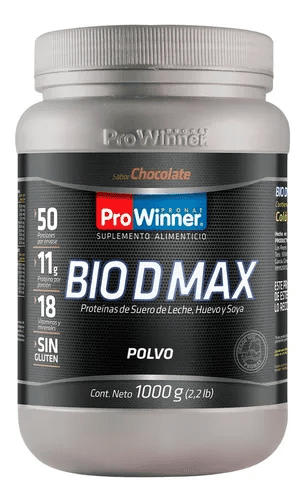 Suplemento BIO D MAX Polvo Sabor Chocolate (1 Kg) ProWinner PW-1205 ...