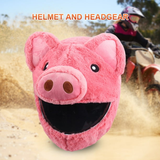 Funda Para Casco De Moto Funda de felpa para casco con orejas flexibles  grandes y locas para montar Tmvgtek Accesorios para autos y motos