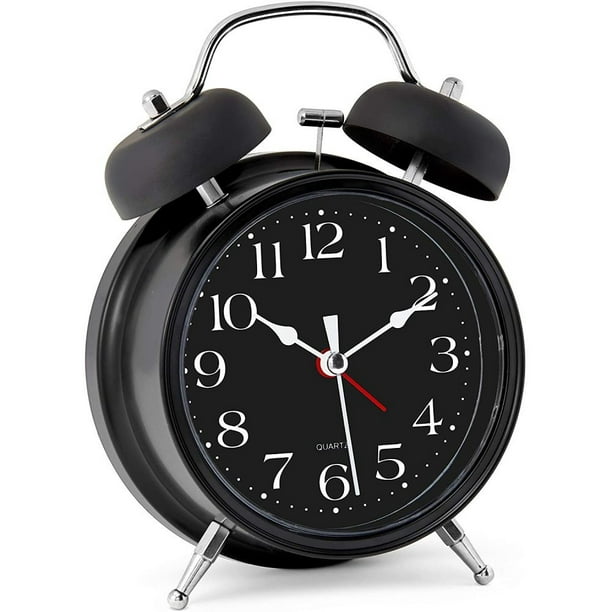 Bernhard Products Reloj despertador analógico de 4